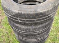 Grajewo ogłoszenia: Sprzedam cztery opony letnie jak na zdjęciach (używane w dobrym... - zdjęcie